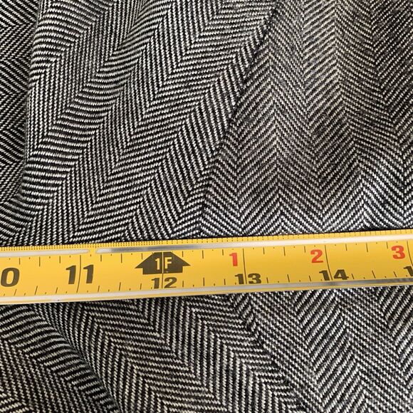 Nygard Collection Dress Slacks Womens 16 Herringbone Tweed Gray Wide Leg Pleated - Picture 9 of 11